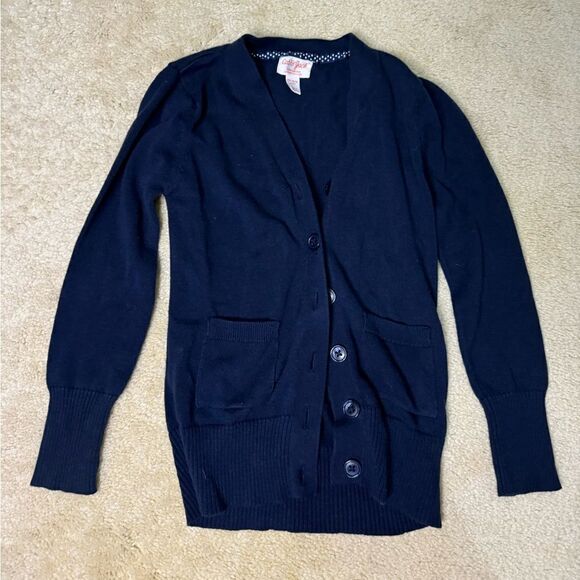 Girls Cat and Jack Cardigan Uniform Sz XS 4/5 - Picture 1 of 4